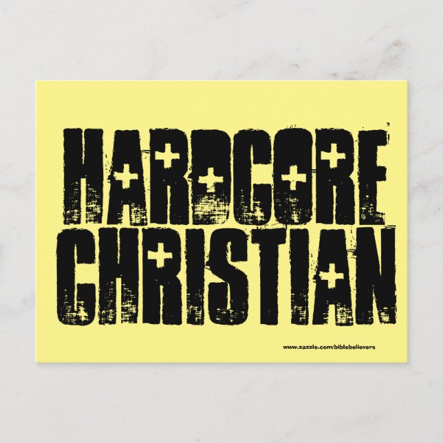 Hardcore Christian Postcards (Front)