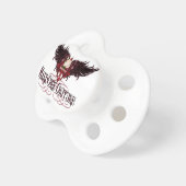 Hardcore Couture White Rose With Wings Pacifier (Front Right)