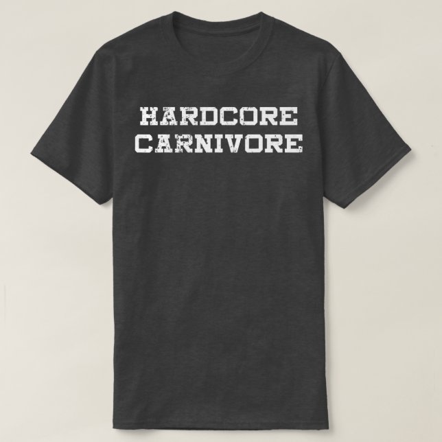 Hardcore  Funny Meat BBQ Grilling Smoke T-Shirt (Design Front)