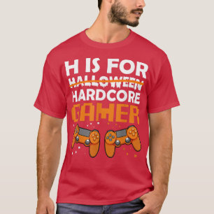 Hardcore Gamer Lazy Halloween Costume Video-game C T-Shirt