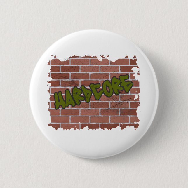 hardcore graffiti  design pinback button (Front)