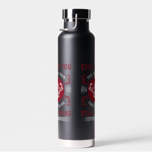 Hardcore Gym Motivation Graphic Tee Water Bottle