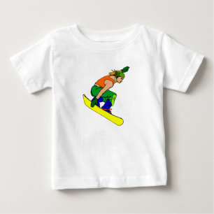 Hardcore Snowboard Gal Baby T-Shirt