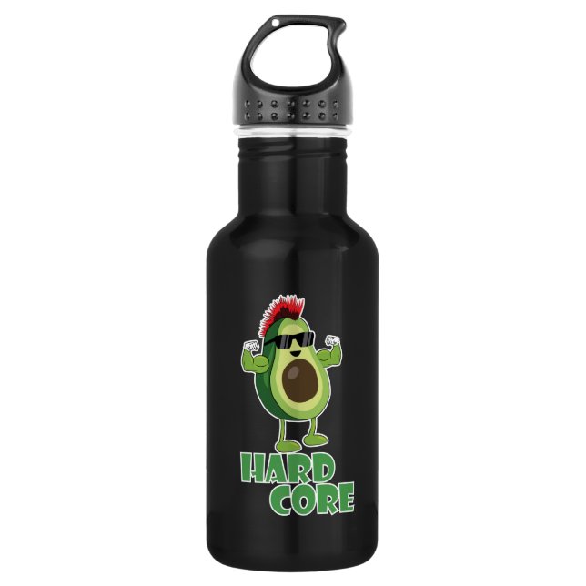 hardcore sunglasses stainless steel water bottle (Front)