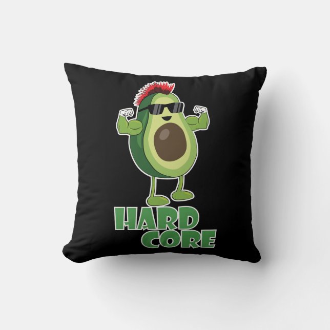 hardcore sunglasses throw pillow (Front)