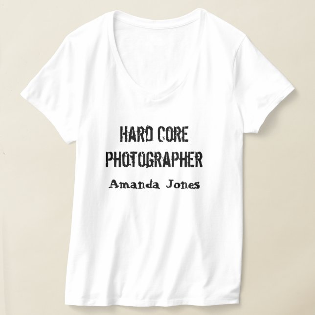Hardcore T-Shirt with your Customized Message (Laydown)