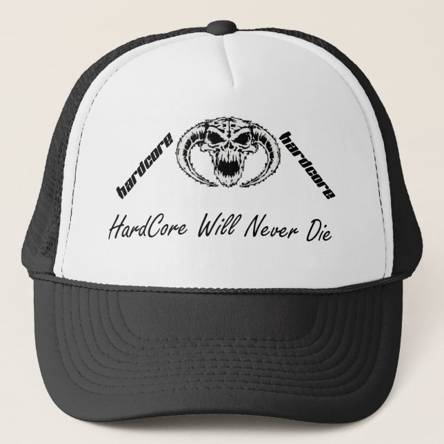hardcore will never that trucker cap (Front)