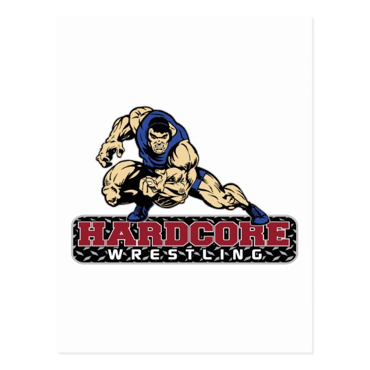 Hardcore Wrestling Postcard