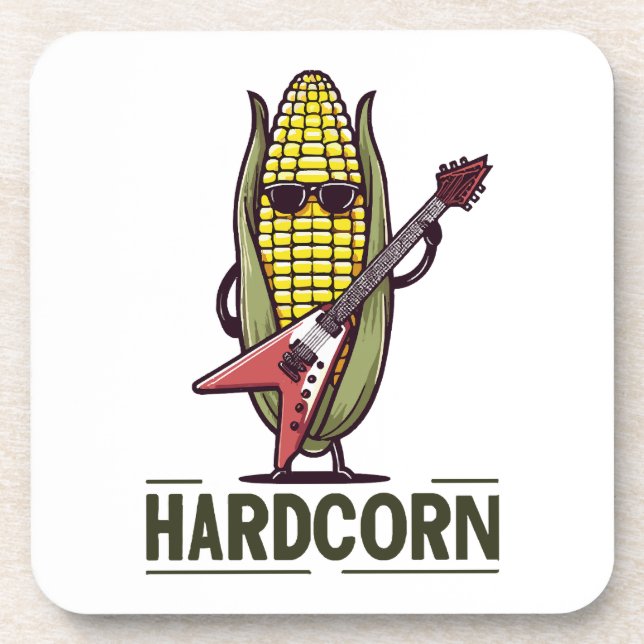 HardCorn Beverage Coaster (Front)