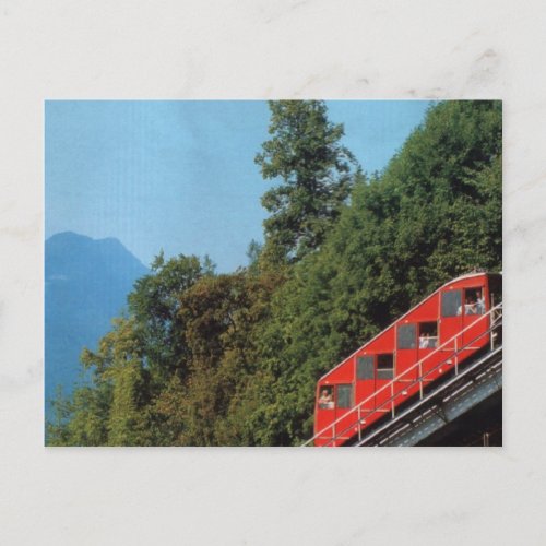 Harder Kulm Funicular Railway Interlaken 1 Postcard