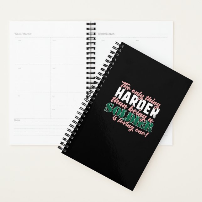 Harder than Loving a Soldier - Military Spouse Planner (Display)
