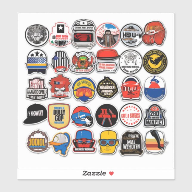 HardHat stickers,HardHat stickers,stickers,america Sticker (Sheet)