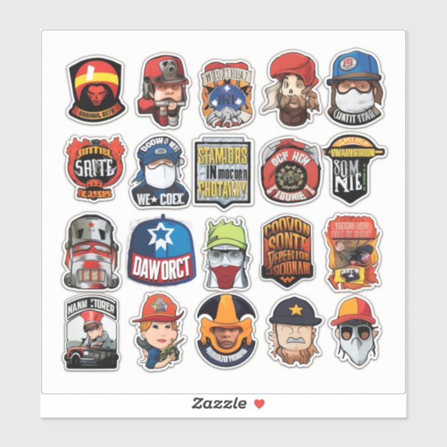 HardHat stickers,HardHat stickers,stickers,america Sticker (Sheet)