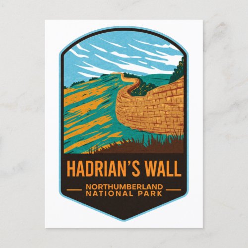 Hardians Wall Northumberland National Park Postcard