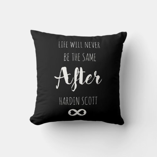Hardin Scott _ Black  White Throw Pillow