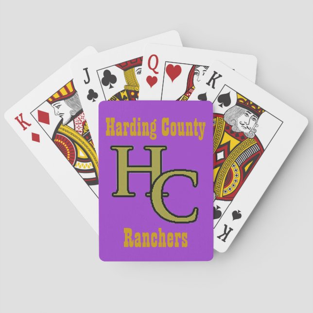 Harding County Ranchers Poker Cards (Back)