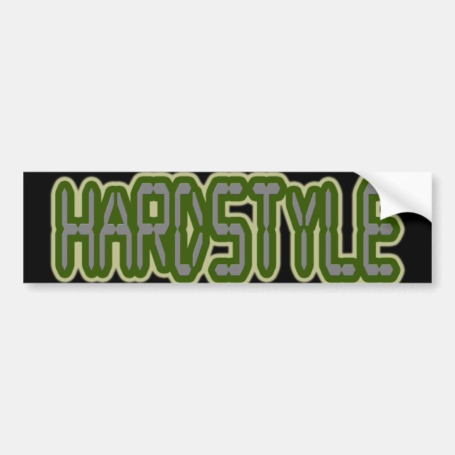 Hardstyle Bumper Sticker (Front)