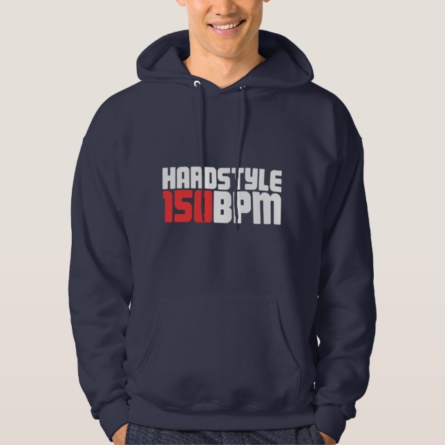 Hardstyle Electronic Music Gift For EDM Raver Hoodie (Front)