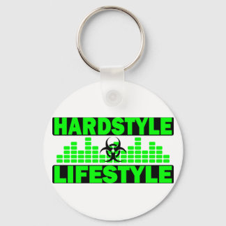 Hardstyle Lifestyle hazzard and tempo design Keychain