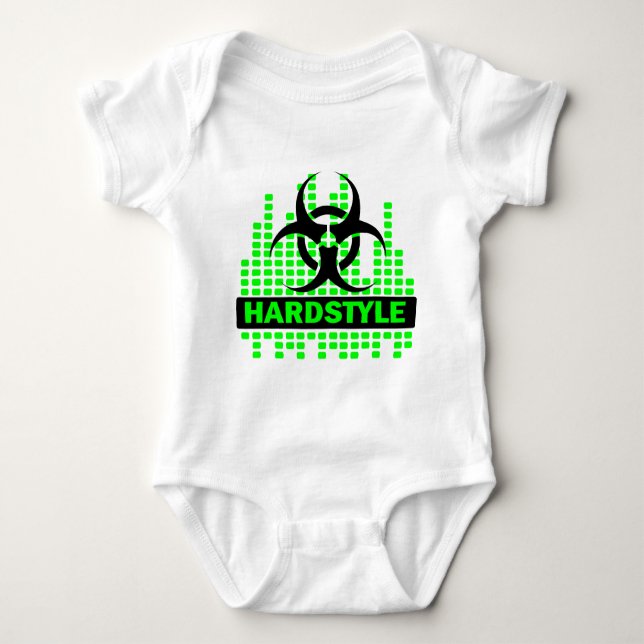 Hardstyle Tempo design Baby Bodysuit (Front)
