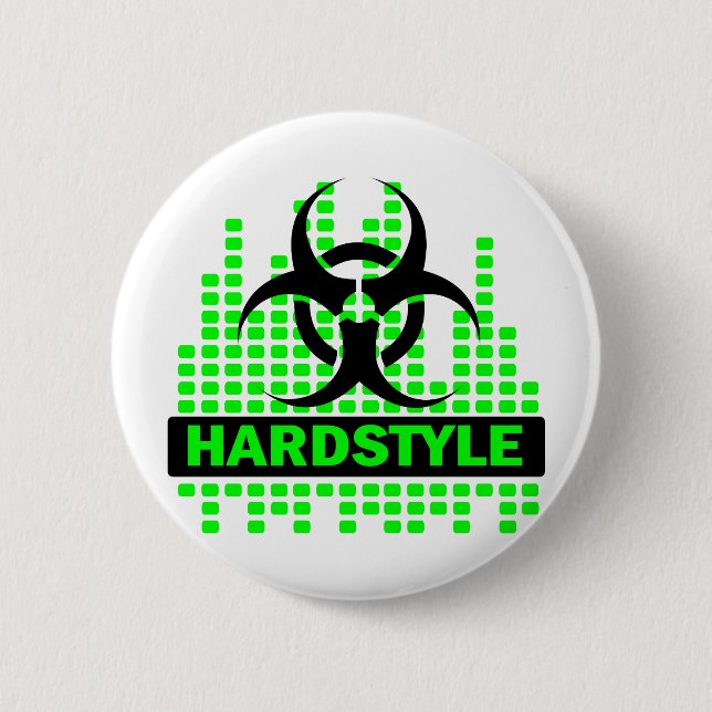 Hardstyle Tempo design Pinback Button (Front)