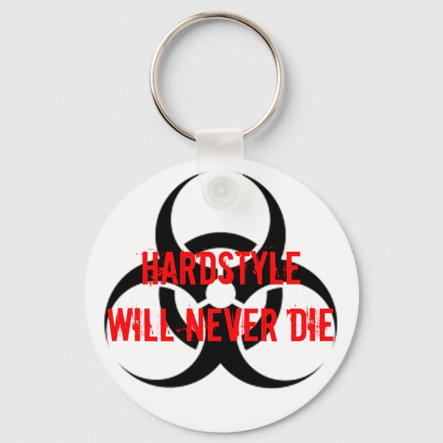 HARDSTYLE Will Never Die Keychain (Front)