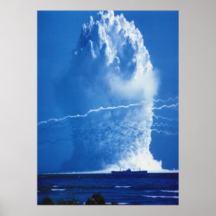 Hardtack Umbrella Underwater Nuclear Test 1958 Poster