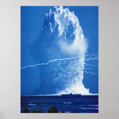 Hardtack Umbrella Underwater Nuclear Test 1958 Poster