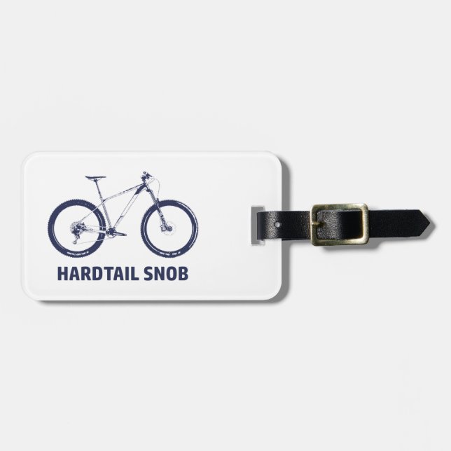 Hardtail Snob Luggage Tag (Front Horizontal)