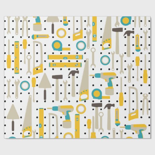 Tools Wrapping Paper Hardware and Construction Tools Wrapping Paper | Zazzle