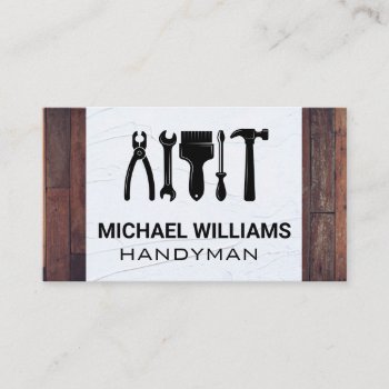 Hardware Carpentry Hand Tools | Wood Spackle Business Card by lovely_businesscards at Zazzle