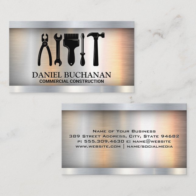 Hardware | Carpentry Tools Business Card (Front/Back)