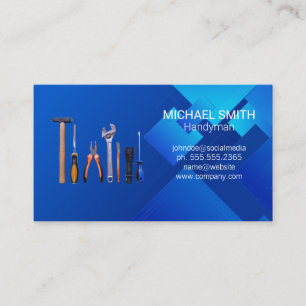Hardware Hand Tools Builder Renovation Business Card