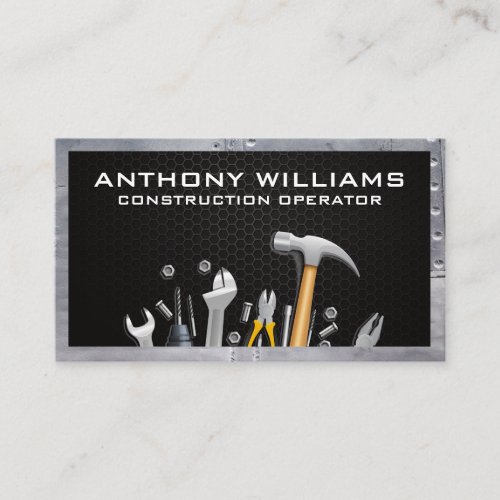 Hardware Tools   Carbon Fiber  Metal Rivets Business Card