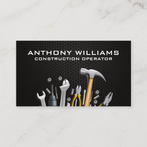 Hardware Tools   Carbon Fiber Pattern Business Card