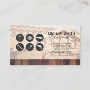 Hardware Tools   Construction Build Site Business Card
