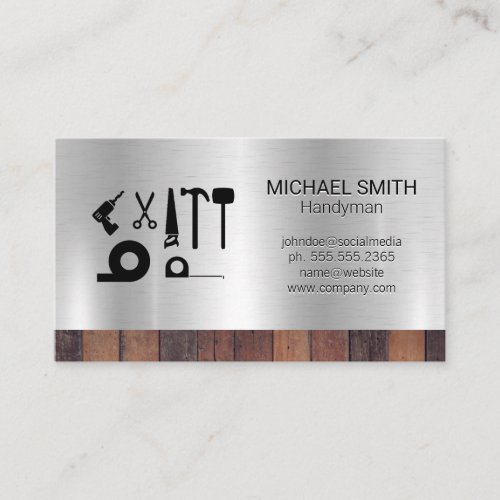 Hardware Tools  Construction Builder Material Business Card