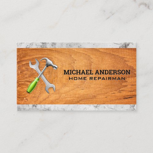 Hardware Tools  Construction Material Business Card