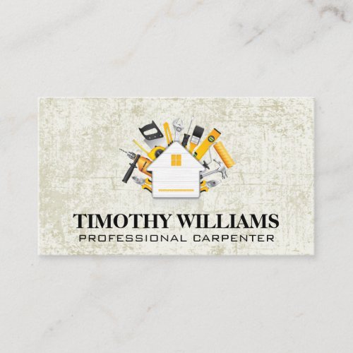 Hardware Tools  Home Icon Business Card
