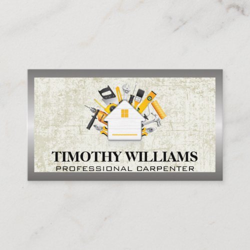 Hardware Tools  Home  Metallic Border Business Card