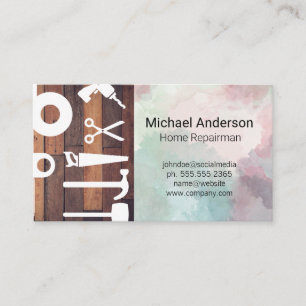 Hardware Tools   Home Renovations   Repairman Business Card