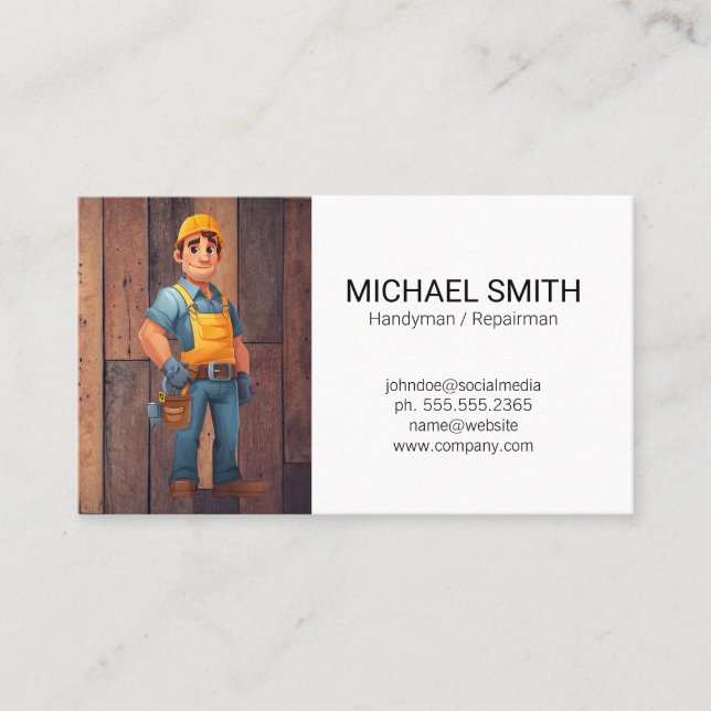 Hardware Tools | Repairman Business Card (Front)
