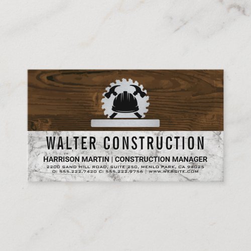 Hardware Tools  Saw  Building Material  Wood Business Card