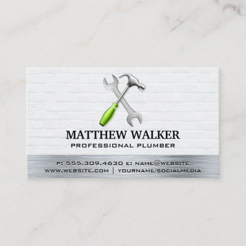 Hardware Tools  Skilled Worker Business Card