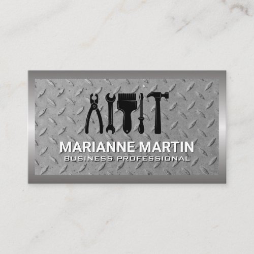 Hardware Tools  Steel Plated Metal Business Card