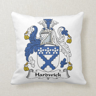 Hardwick Family Crest Throw Pillow