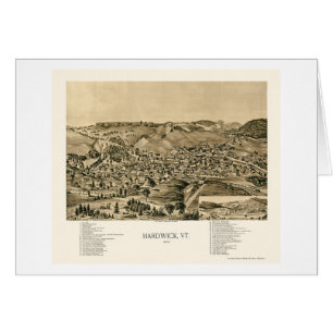 Hardwick, VT Panoramic Map - 1892