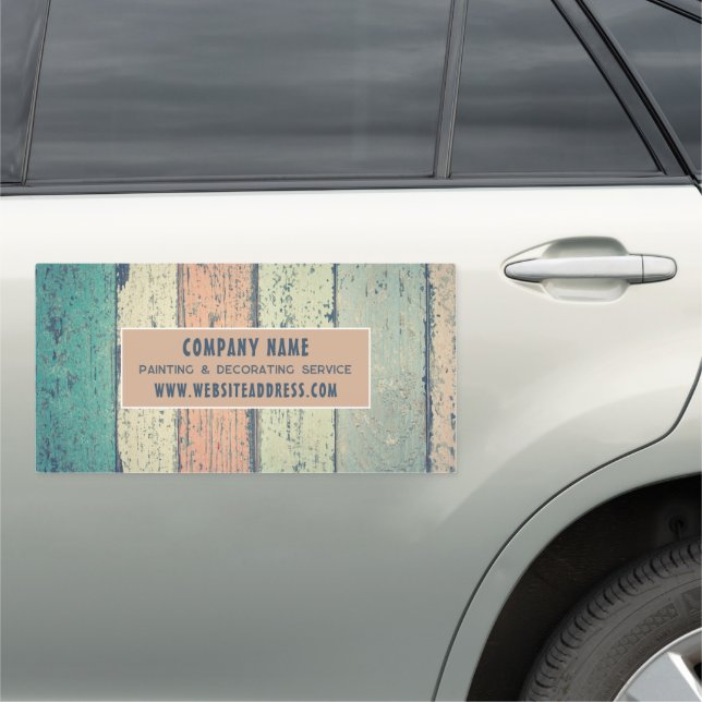 Hardwood Design, Painter & Decorator Car Magnet (In Situ)