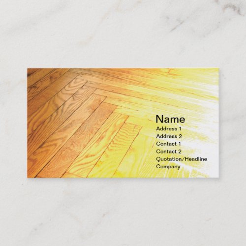 hardwood floor business card