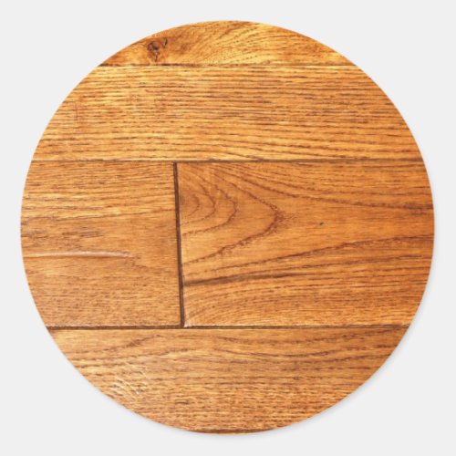 Hardwood floor classic round sticker